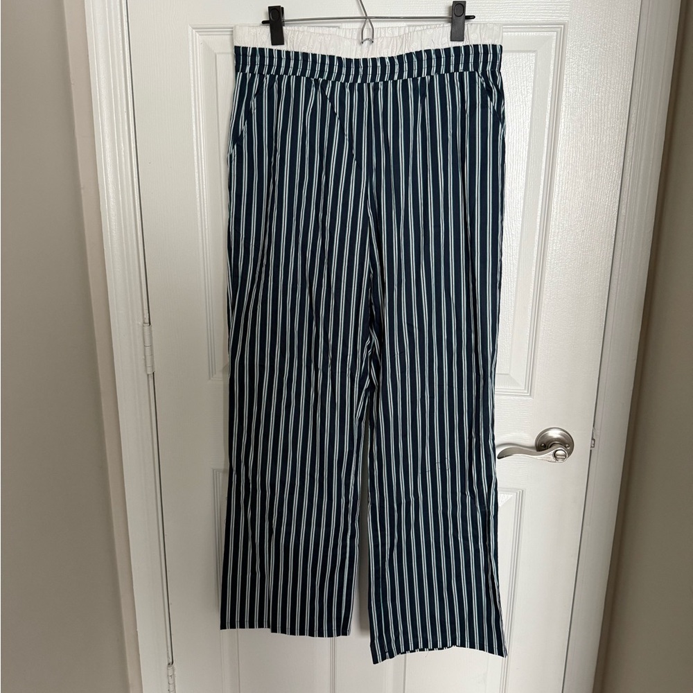 Fashion Nova Black and White Striped Pants